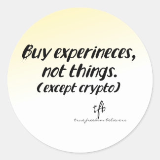 Sticker Rond Cryptocurrency vs. Things Gold Tint