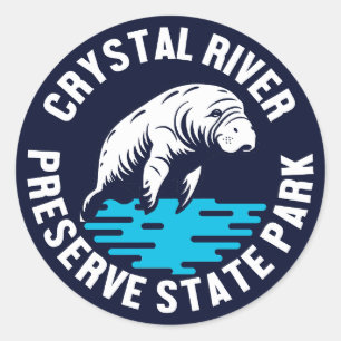 Sticker Rond Crystal River Preserve State Park