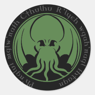 Sticker Rond Cthulhu