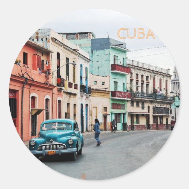 Sticker Rond Cuba (Devant)