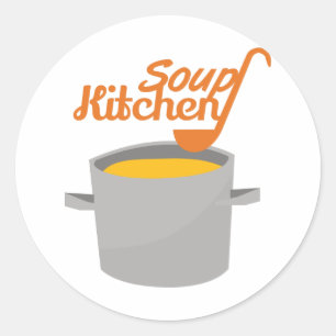 Sticker Rond Cuisine de soupe