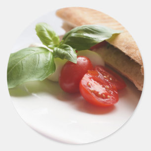 Sticker Rond Cuisine italienne