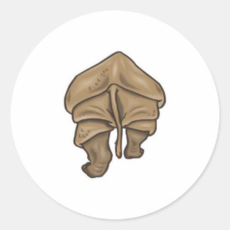 Sticker Rond cul rhinocéros