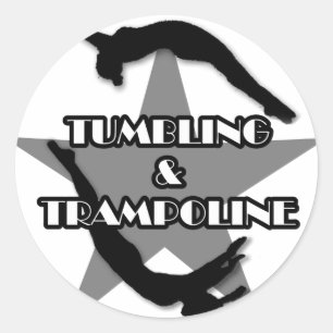 Sticker Rond Culbute et trempoline
