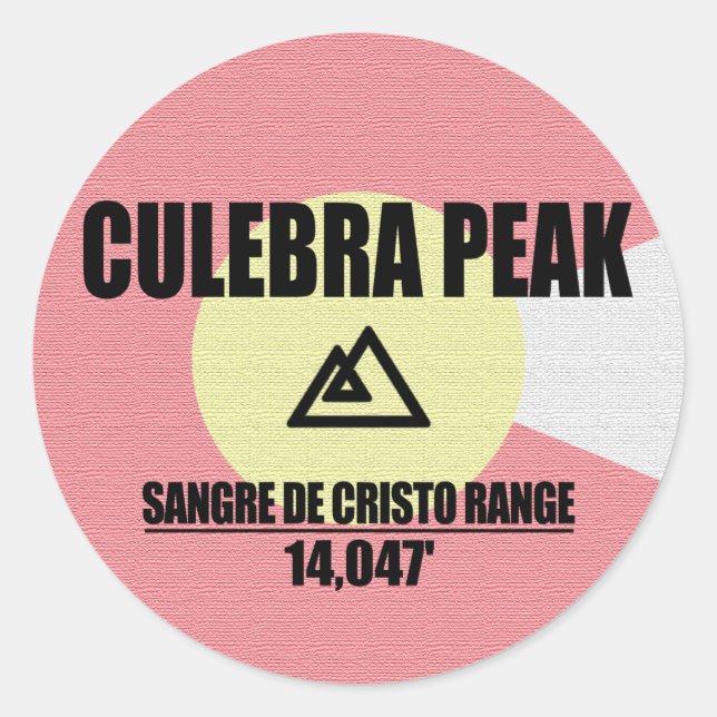 Sticker Rond Culebra Peak (Devant)