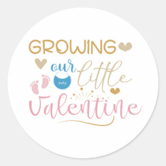 Sticker Rond Cultiver Notre Petite Valentine, La Grossesse Anno