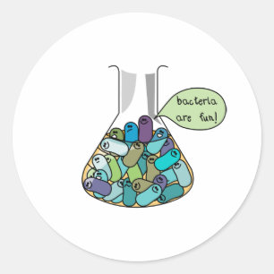 Sticker Rond Culture bactérienne