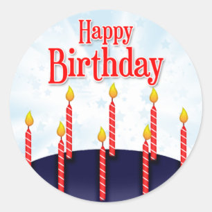 Sticker Rond Cumpleaños feliz - Pegatina redondo