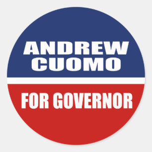 STICKER ROND CUOMO D'ANDREW POUR LE GOUVERNEUR