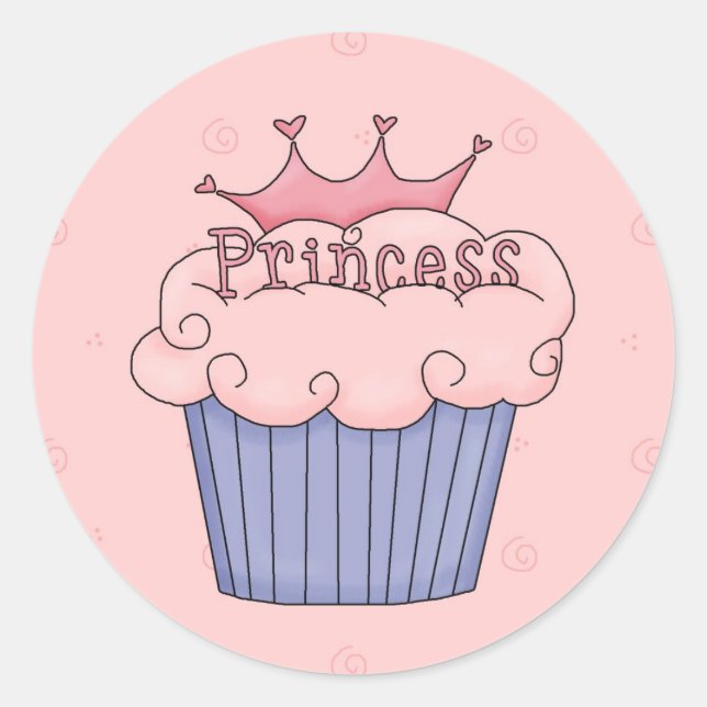 Sticker Rond cupcake (Devant)