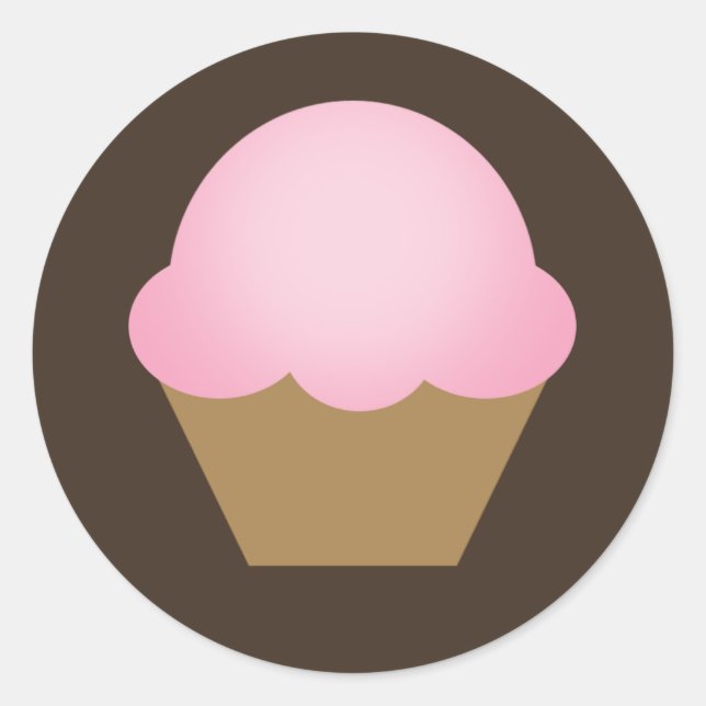 Sticker Rond Cupcake (Devant)