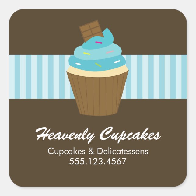 Sticker rond Cupcake (Devant)