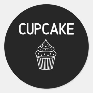 Sticker Rond Cupcake Funny Joke Famille Sarcastique