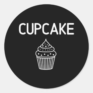 Sticker Rond Cupcake Funny Joke Famille Sarcastique
