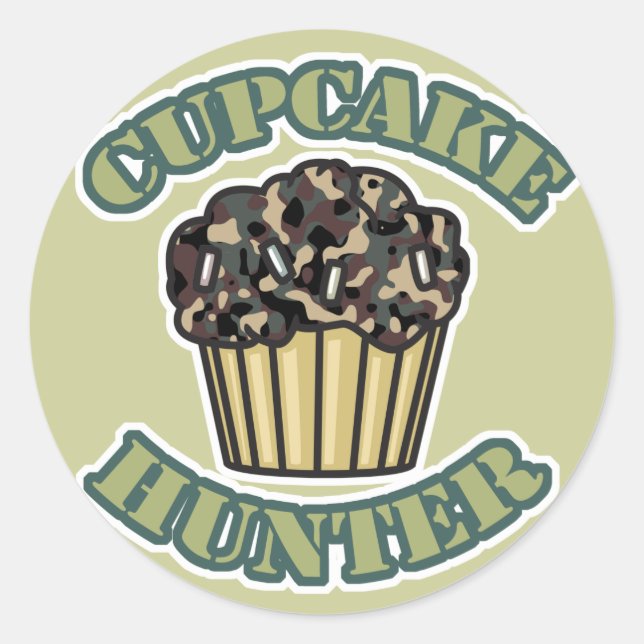 Sticker Rond Cupcake Hunter (Devant)