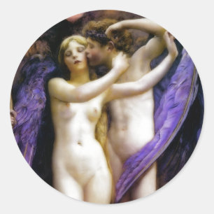 Sticker Rond Cupidé et psychique
