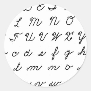 Sticker Rond cursive main chart