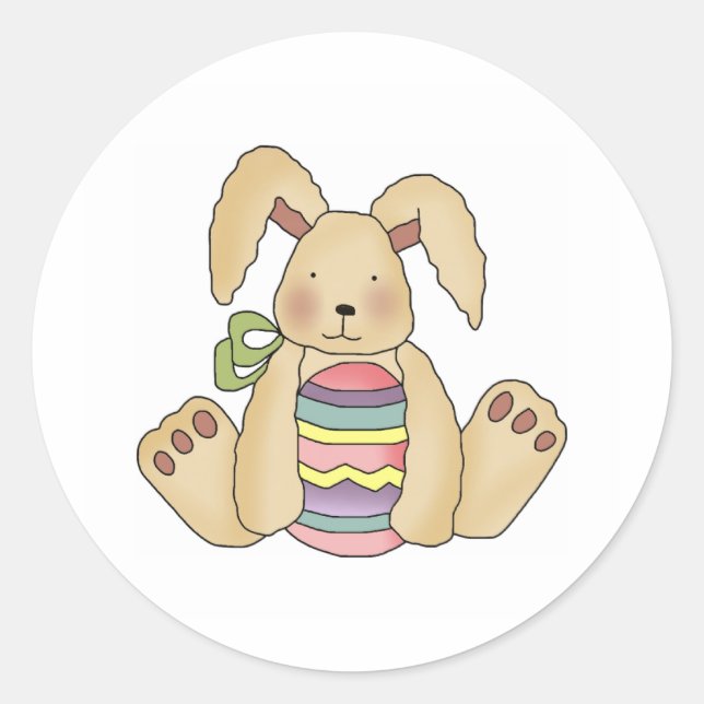 Sticker Rond custbunstripeeeggg (Devant)