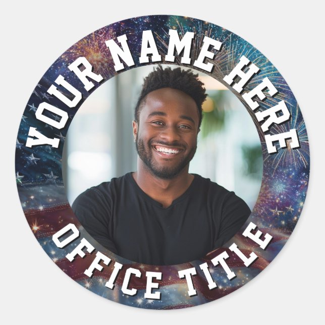 Sticker Rond Custom Campaign Photo (Devant)