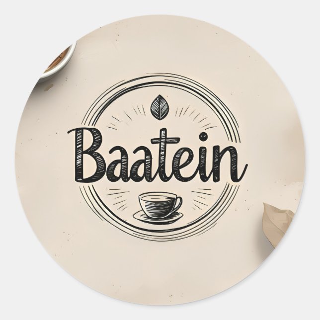 Sticker Rond Custom Classic Round Stickers, Format: Sheet of St (Devant)