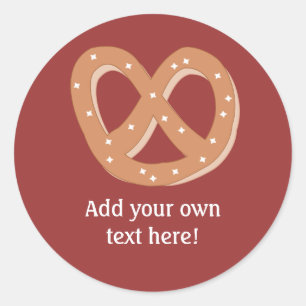 Sticker Rond Customiser ce graphique Pretzel Knot