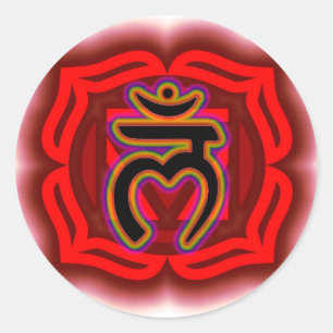 Sticker Rond Customisez votre propre Chakra Root Chakra