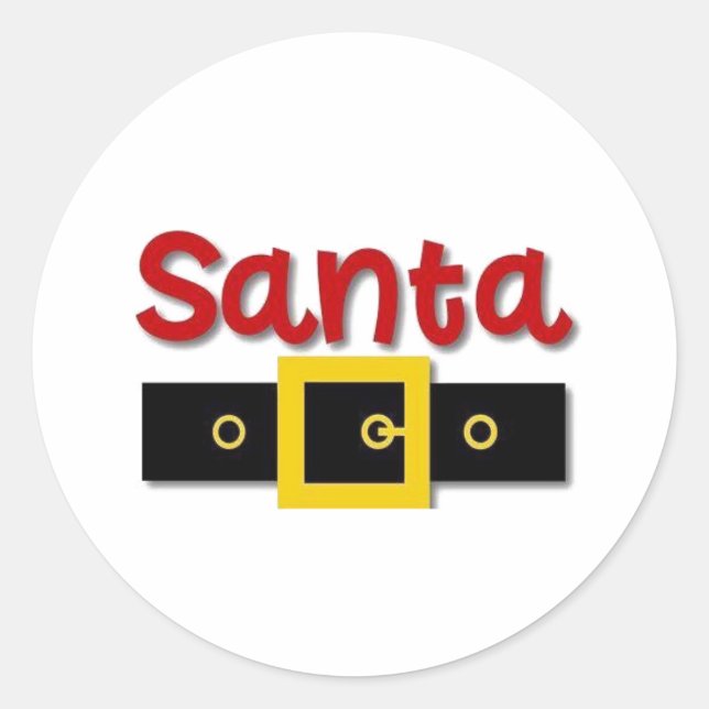 STICKER ROND CUT **PÈRE NOËL** NOËL (Devant)