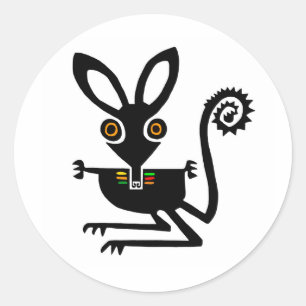 Sticker Rond Cute BILBY - Australie - Animal en voie de dispari