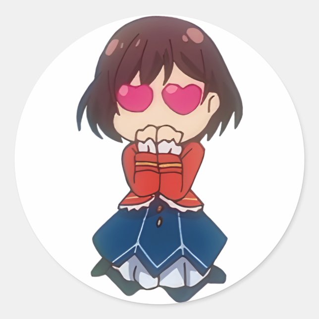 Sticker Rond Cute Chibi Rae Taylor de WataOshi | IFTV (Devant)