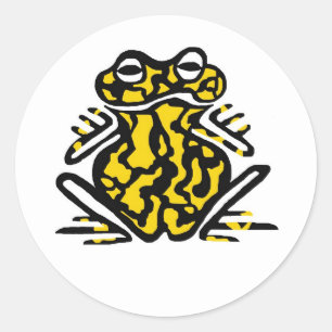 Sticker Rond Cute Corroboree FROG - Amphibien - Australie
