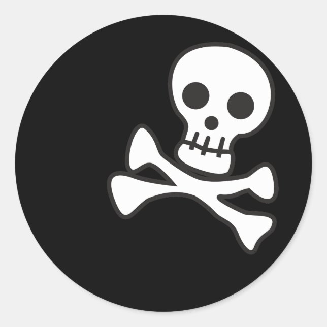 Sticker Rond Cute crane (Devant)