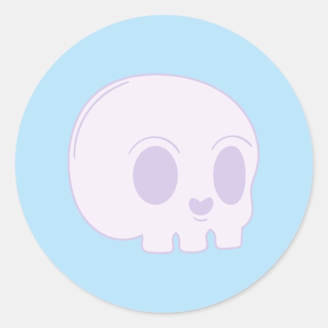 Sticker Rond Cute crane (Devant)