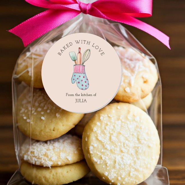 Sticker Rond Cute "Cuite avec amour" (Créateur téléchargé)
