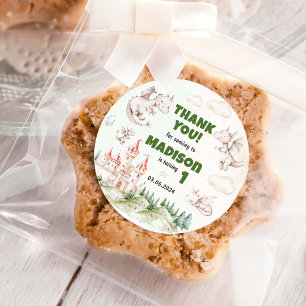 Sticker Rond Cute Dragon 1er Anniversaire Classic Round Stick