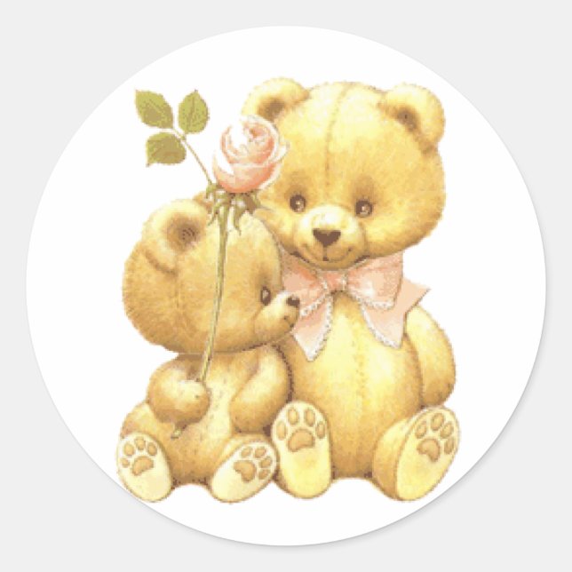 Sticker Rond Cute Duo (Devant)