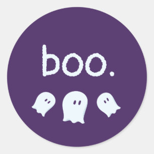 Sticker Rond Cute Ghoost Halloween