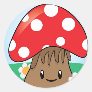 Sticker Rond Cute Kawaii