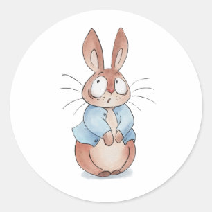 Sticker Rond Cute lapin