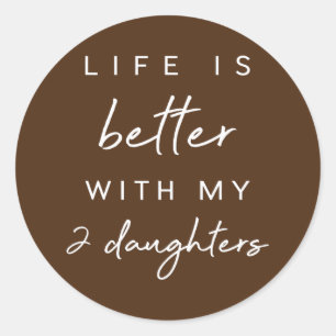 Sticker Rond Cute Life Is