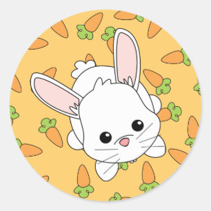 Sticker Rond Cute Lil' Bunny