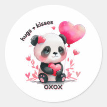 Cute Panda - Saint Valentin - OXOX