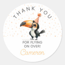 Cute Toucan, orange, fête d'anniversaire pour enfa
