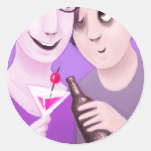 Sticker Rond Cuties In Love : Frosting (cercle) (Devant)