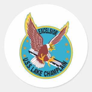 Sticker Rond CV-39 USS LAKE CHAMPLAIN Aéronefs polyvalents Ca