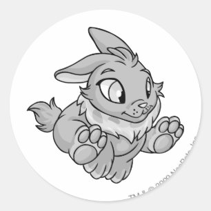 Sticker Rond Cybunny Silver