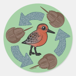 Sticker Rond Cycle de Crabe-Noeud