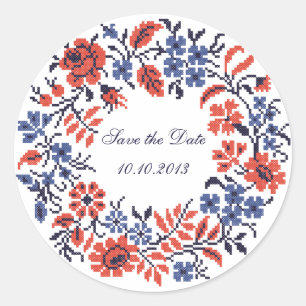Sticker Rond Cycle des fleurs