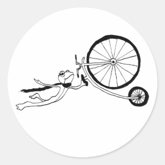 Sticker Rond Cycling Frog