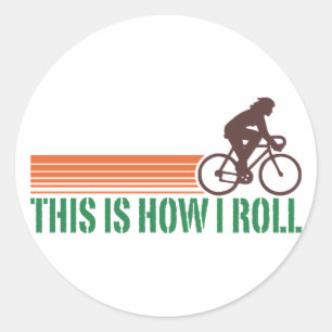 Sticker Rond Cyclisme (femelle)