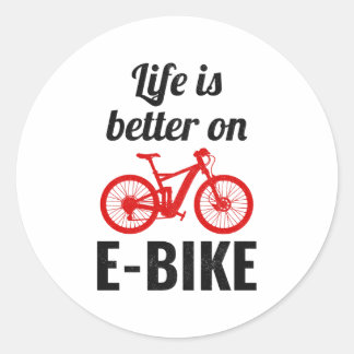 Sticker Rond Cycliste Cycliste Cycliste Cycliste Vélo Électriqu